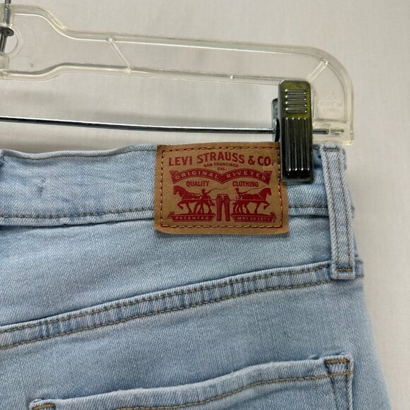 Levis 724 High-Rise Straight Crop Jeans Women 29 Stretch Tribeca Moon Light Wash - Picture 10 of 13